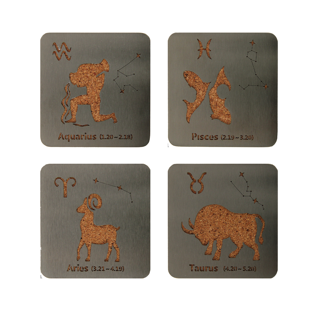 Hindi kinakalawang na asero heat-insulating coasters