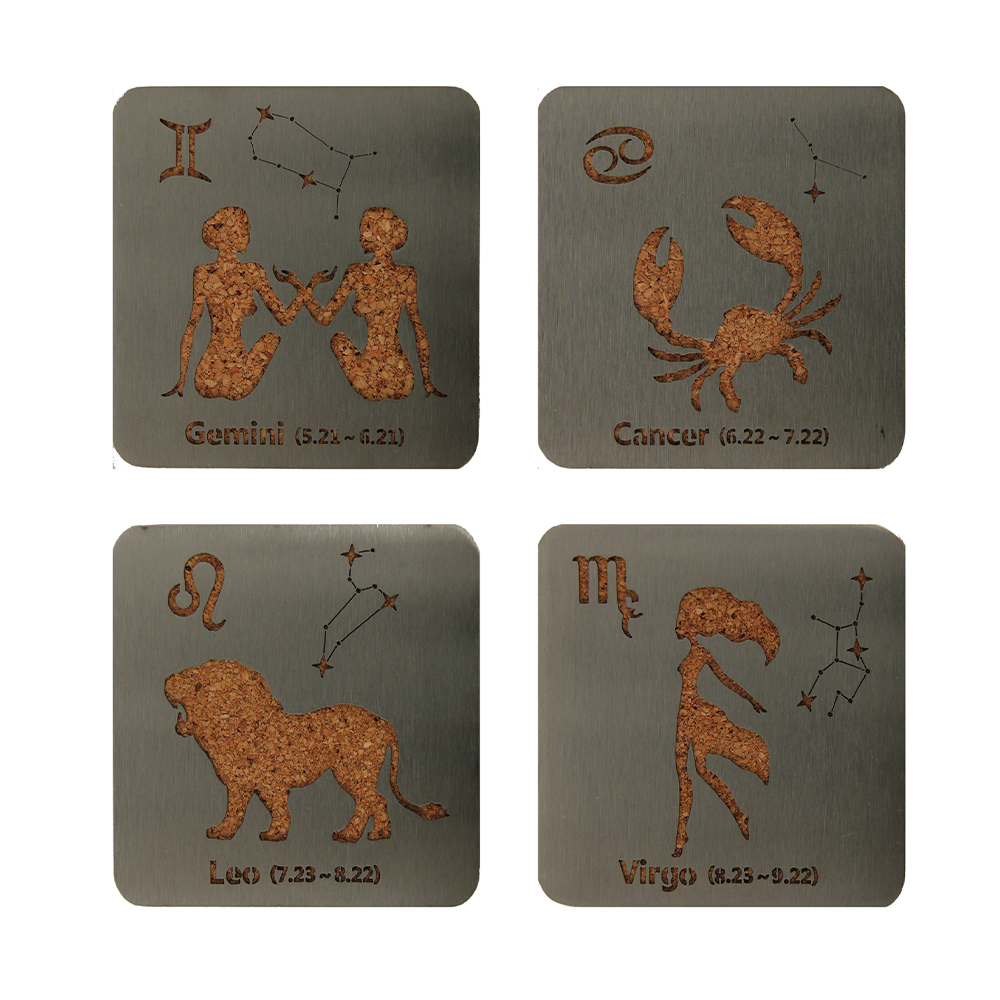 Hindi kinakalawang na asero heat-insulating coasters
