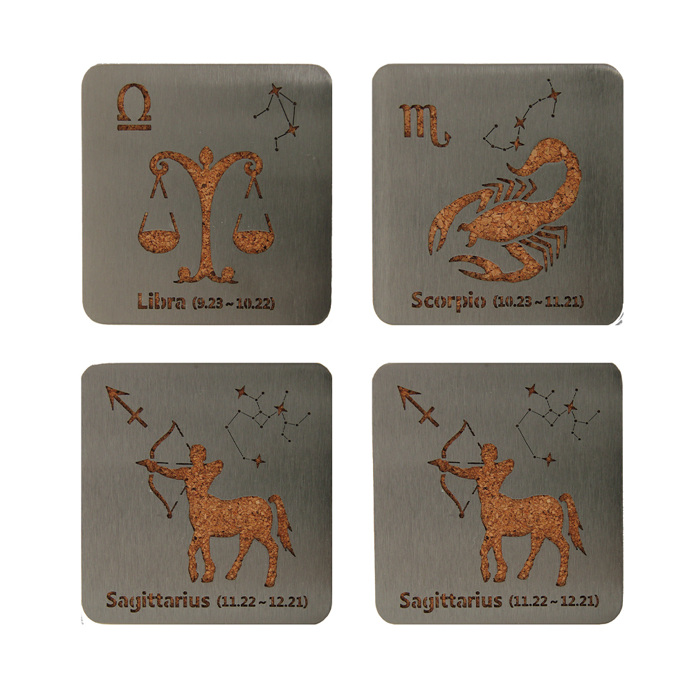 Hindi kinakalawang na asero heat-insulating coasters